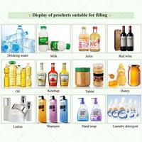 Ligne de production de remplissage et d'emballage de détergent entièrement liquide pour verre alimentaire, 5L, pour bouteilles de sirop et de liquides huileux