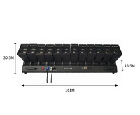 Nouvel équipement DJ : Barre de projecteurs LED mobiles 12x60W 4-en-1 RGBW avec zoom, effet wash et lumière annulaire pour la décoration de scène (RGBW+WW+CW)