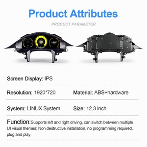 Navihua Kilometer <b>Speedometer</b> LCD Instrument Cluster Panel <b>for</b> Porsche Panamera 2010-2016 Linux Upgrade Digital Dashboard - Product Image 6