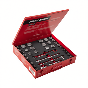 ชุดเครื่องมือ 612 1/2 Mpa พร้อมประแจบล็อกและดอกไขควงสำหรับซ่อมยานยนต์ - Product Image 2