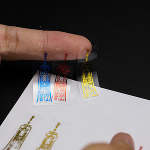 Custom Waterproof Small Round <strong>Transparent</strong> <strong>Vinyl</strong> Label Stickers Printing <strong>Color</strong> Design Logo Clear <strong>Adhesive</strong> Stickers - Product Image 4