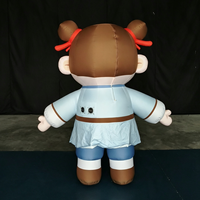 Costume gonflable Longgang 2,5 m pour fille Hanfu, certifié CE, en tissu Oxford durable et résistant à l'eau, pour publicité interactive