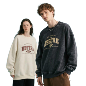 Vente en gros ODM Unisexe 420G T-shirt pour homme 100% Coton, grammage lourd, effet vintage délavé, coupe ample, écologique, imprimé automne - Product Image 2