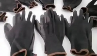 Gants de vente chauds gants enduits de nitrile pèsent 40g gants de travail de sécurité de machines de jardinage et de travail du bois antistatiques antidérapants