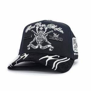 Gorras de Béisbol Personalizadas al por Mayor con Bordado 3D, 5 Paneles, Pedrería, Gorras de Gamuza Negras Originales - Product Image 1