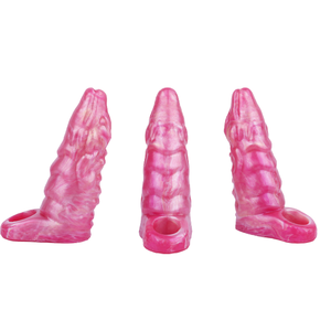 FRRKベゴニアシリコーンディルドシース拡大ファンタジーディルド男性のためのより良いセックスライフ大人のおもちゃを生成します - Product Image 1