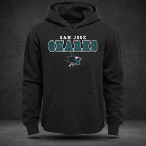San Jose Sharks Sweat à capuche unisexe pour bébé et tout-petit, noir, 2T 4T, pour vêtements d'équipe - Product Image 2
