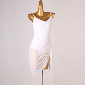 Nuevo vestido de <span class=keywords><strong>baile</strong></span> de Ballet para mujer, ropa de competición de práctica, <span class=keywords><strong>estilo</strong></span> de cabestrillo de poliéster 100%, <span class=keywords><strong>baile</strong></span> Lomba Samba Cha - Product Image 2