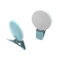Mini anneau lumineux LED pour selfie avec température de couleur réglable, portable pour téléphones mobiles, photographie de nuit et éclairage de maquillage