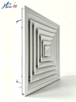 Diffuseur d'air mural extérieur en aluminium à 4 voies, design moderne, best-seller, pour entrepôt et atelier