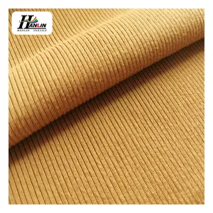 Factory Manufacturer Striped Fabric 95% Polyester 5% Spandex Material Knit Jersey Rib Fabric On Sale