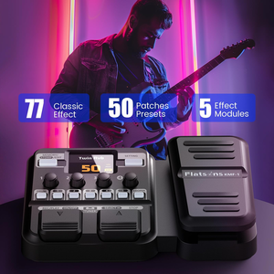 Pedale per Chitarra KMF-1, Pedale Multi-Effetto con 77 Effetti, 50 Preset, 42 Ritmi di Batteria, 18 Modelli di Amplificatori/Cabinetti - Product Image 4