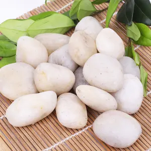 Factory Hot Selling Polished White Pebble Stone, Pebble Garden Landscape Decoration Stone