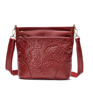 Bolso cruzado práctico para mujer, 100% cuero auténtico, ligero, duradero, diseño elegante, correa ajustable cómoda - Product Image 2