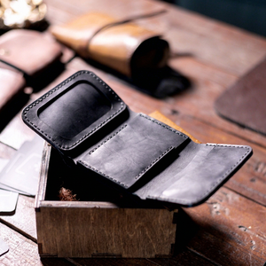 Durable Genuine Leather Trifold <b>Wallet</b> <b>Men</b> Custom Logo RFID Blocking Heavy Duty Credit <b>Card</b> Holder Purse OEM NTW-0058 - Product Image 1