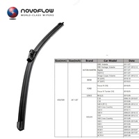 Balais d'essuie-glace avant NOVOFLOW pour Peugeot 308 308SW T9 2014-2020 24''18'' – Lames d'essuie-glace d'origine pour le nettoyage des vitres de voiture