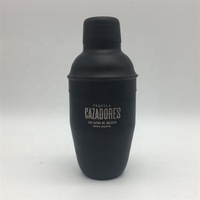 Shaker à cocktails en acier inoxydable pour barman, 8 oz/24 oz, pour rhum, martini, vodka, finition métallisée brillante, avec couleur et logo personnalisés