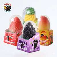Pabrik PoPI CAT Es Krim Bentuk 3D Rasa Stroberi Segar, Nanas, Mangga, Anggur, Camilan Beku