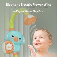 Jouet de bain électrique en forme d'éléphant pour enfants, unisexe, pour les enfants de 2 à 4 ans, en plastique durable