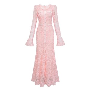 Buy In Bulk Pink Black Lace Dress 1k+ | Alibaba.com