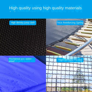 16 Fuß Professionelles Faltbares Fitness-Trampolin für Kinder und Erwachsene, Groß, mit Stahlschutz, für Zuhause und Draußen, Langlebig, Sport, Springen, für Mädchen - Product Image 5