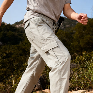 Pantaloni <span class=keywords><strong>Cargo</strong></span> Tattici Sportivi Casual da Uomo Estivi Leggeri Traspiranti con Elastico in Vita Impermeabili ad Asciugatura Rapida Personalizzabili - Product Image 1
