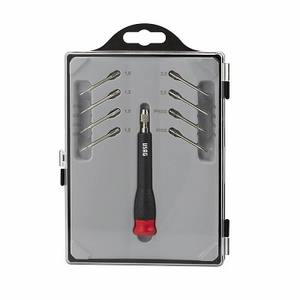 Jeu de tournevis de précision Usag 341 Sh9, kit d'embouts en acier pour la réparation électronique - Product Image 1