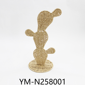 <span class=keywords><strong>Cactus</strong></span> hecho a mano para decoración del hogar, tienda y restaurante, plantas de simulación hechas de cuerda de papel respetuosa con el medio ambiente - Product Image 5