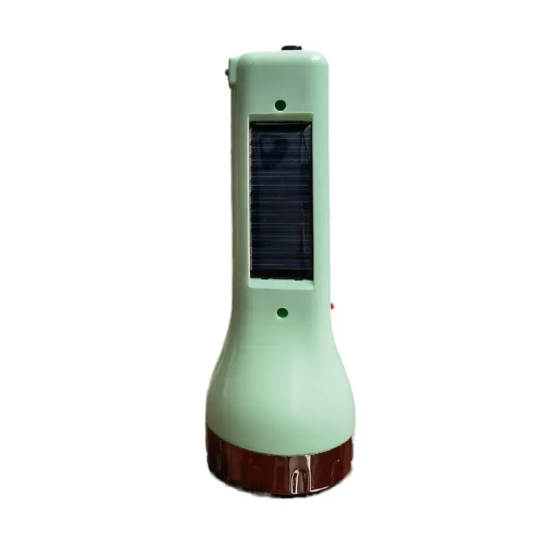 Étanche de haute qualité ménage Rechargeable puissante torche lumière longue Distance solaire Led lampes de poche Camping ABS 6000 0.5W