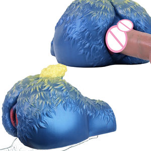 GEEBA 1872g fantezi kalın şişman eşek hayvan koyun eşek erkek Masturbator gerçekçi vajina dokulu cep kedi Stroker seks oyuncak - Product Image 1