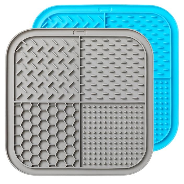 Tapis Slow Food - Gris Bleuté - Lot de 2