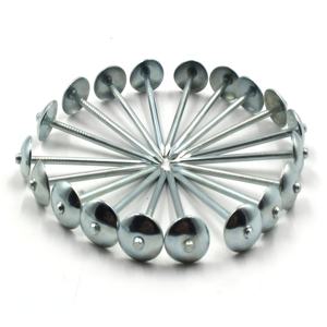 "गेज 9 hdg जस्ती 2.5 लंबाई 9 hdg जस्ती लोहे के छल्ले के सिर की छत वाले नाखून और वॉशर के साथ - Product Image 6