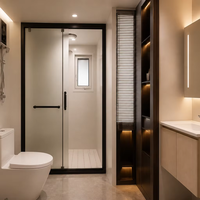 Maison conteneur mobile certifiée CE de 20 pieds, préfabriquée en panneaux sandwich d'acier, bureau, hôtel, bâtiment