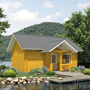 Stile europeo per le vacanze in legno <span class=keywords><strong>casa</strong></span> <span class=keywords><strong>architettura</strong></span> Carport uso Log <span class=keywords><strong>casa</strong></span> giardino in vendita - Product Image 1