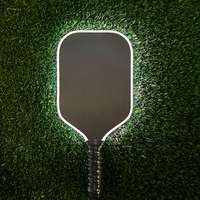 Raquette de pickleball LED rechargeable lumineuse avec logo personnalisé pour entraînement nocturne