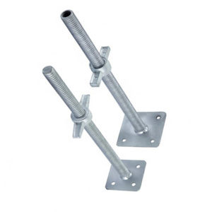 Hrt thép mạ kẽm điề<span class=keywords><strong>u</strong></span> chỉnh Jack cơ sở vít Jack cơ sở giàn giáo với <span class=keywords><strong>U</strong></span> đầ<span class=keywords><strong>u</strong></span> cho xây dựng - Product Image 5