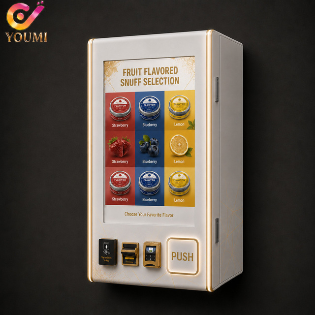 24/7 Service Commercial Smart Mini Wall-Mounted Digital Vending Machine SDK for ZYN SNUS Retail Items Real-Time Monitoring
