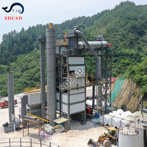 קטן נייד אספלט חבט ערבוב צמח 40t h 100 tph 120t תוף יצווה תחנת בקרה אוטומטית מבער פחם - Product Image 2