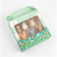 Boîte de rangement en carton pour jouets en gros avec fenêtre, boîte cadeau de haute qualité pour poupées avec poignée, plateaux et boîtes blister parfaitement intégrés