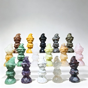 Statuette di Cristallo Naturale Fatte a Mano, Incisioni di Piccole Streghe, Ornamenti Curativi per Arredamento Casa e Regalo - Product Image 1