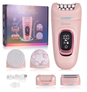 ชุดอุปกรณ์ดูแลความงามสำหรับผู้หญิง Hatteker HT-582 5 in 1 เครื่องกำจัดขน, เครื่องเล็มขนบิกินี่, เครื่องโกนขนใบหน้า และตะไบเท้า, ชาร์จไฟได้ XP7 - Product Image 2