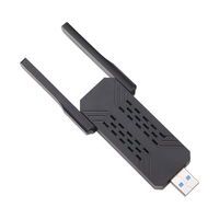 Adaptateur WiFi 6 USB3.0 haute vitesse 1800 Mbps, carte réseau sans fil pour ordinateur, dongle WiFi double bande 802.11ax, pilote gratuit pour PC
