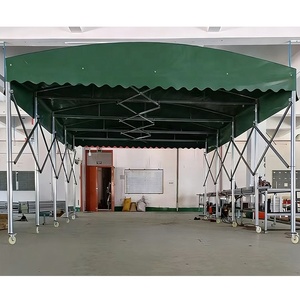 Portable push-pull <b>tent</b>, portable folding and telescopic awning, car shelter, garage, sunshade roof canopy - Product Image 3