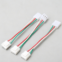 Kabel Konektor Plastik Putih 3Pin Male to Female dengan Kabel Warna Merah Hijau Putih untuk Sambungan Peralatan Elektronik