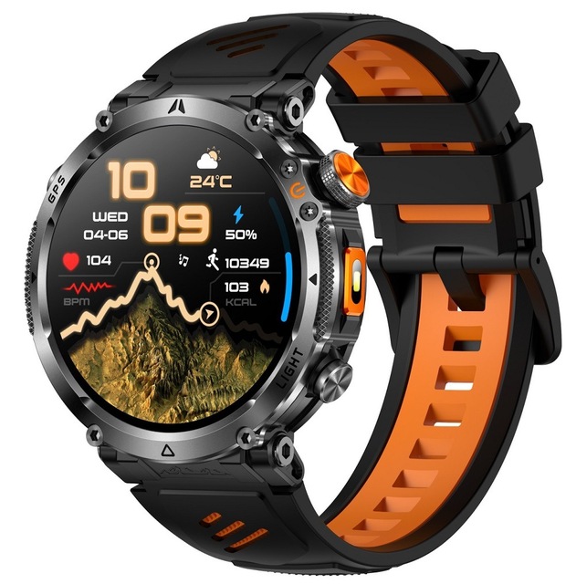 Smart Watch GPS Navigation Smartwatch Sports Tracking Compass Outdoor Activity 100+ Sports Mode 850mah Battery Health Management