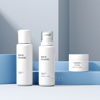 2025 KSUN Skincare Packaging Set Private Label Personnalisé En Plastique Cosmétique 170ml Lotion Toner Bouteille Avec Couvercle Transparent