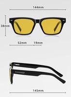 Lunettes de vue anti-lumière bleue haut de gamme Firstsense, monture jaune, mode féminine, pour homme, bon sommeil, protection des yeux