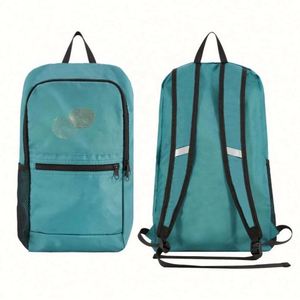 Summer Vintage Green Women's <b>Backpack</b> Lightweight Packable & <b>Foldable</b> Reflective Strip Zipper Closure for Hiking & Travel - Product Image 1