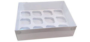 Scatola Personalizzata IMEE in Plastica Trasparente con Coperchio in PET per Cupcake e Dolci, Disponibile con <span class=keywords><strong>3</strong></span>, 4, 6, 8, 9, 10, 12 Scomparti - Product Image 3