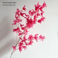 Anggrek Phalaenopsis Sutra & Plastik Buatan, Panjang 90cm, Tahan Lama 3-5 Tahun, Dekorasi Langit-langit Pernikahan